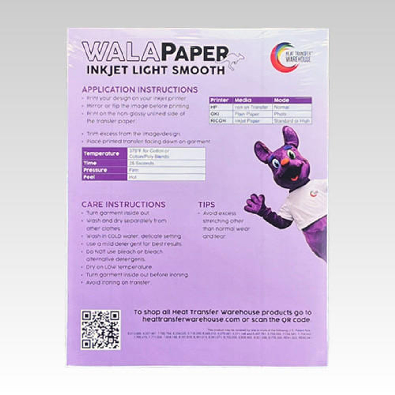 WALAPaper Inkjet Light Heat Transfer Paper
