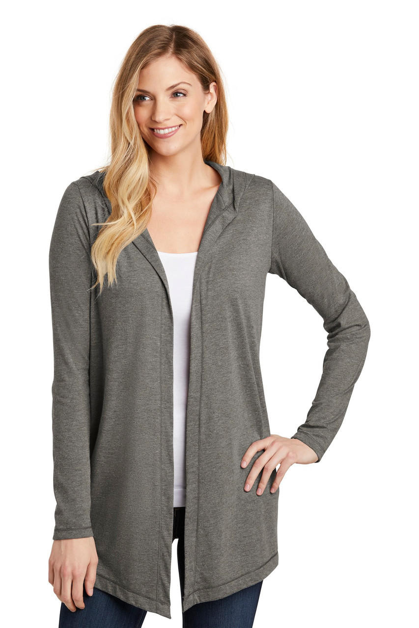 District ® Women's Perfect Tri ® Hooded Cardigan - Heat Transfer Warehouse