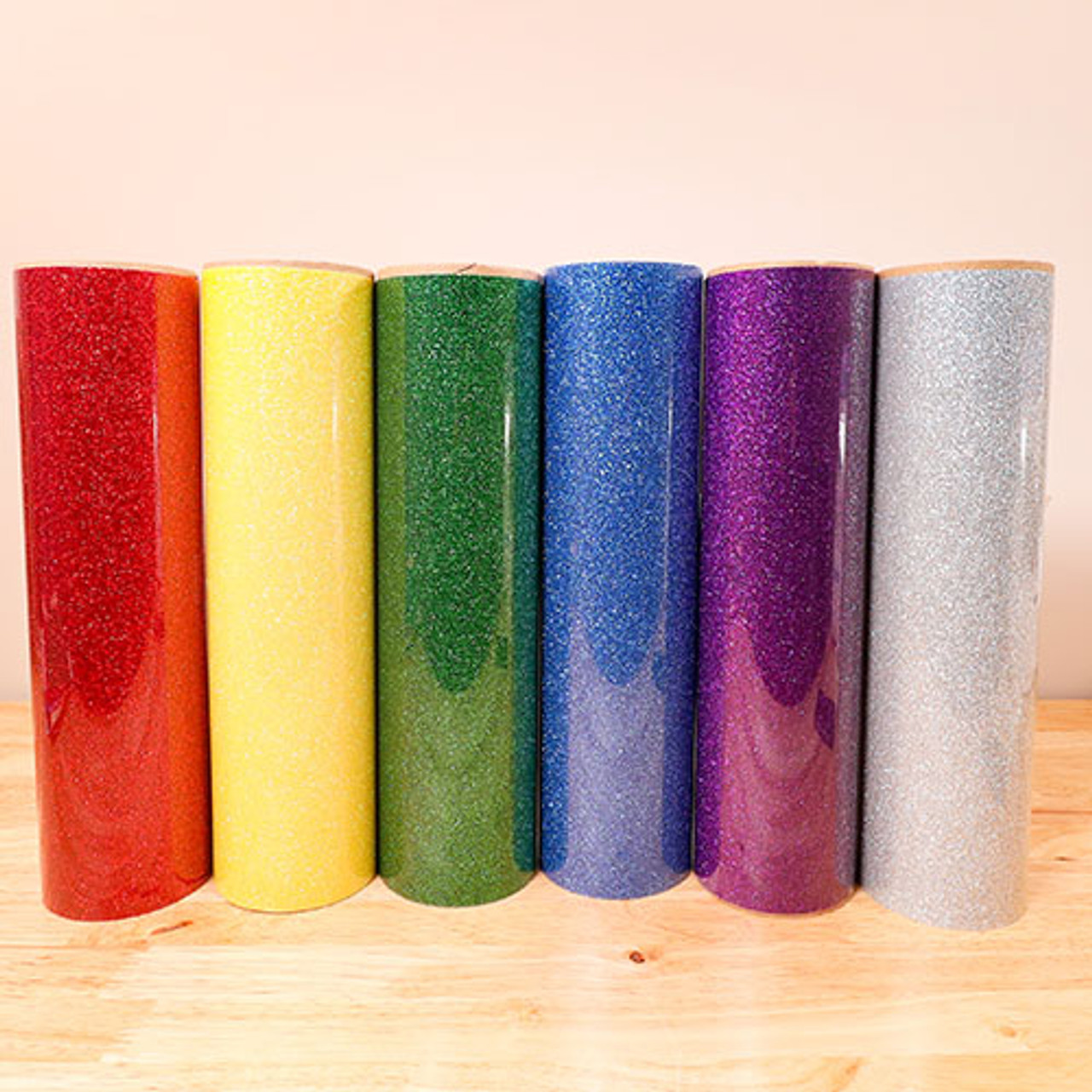 Siser Glitter Heat Transfer Vinyl (HTV) 20 x 150 ft Roll - 45 Colors Available, Aqua