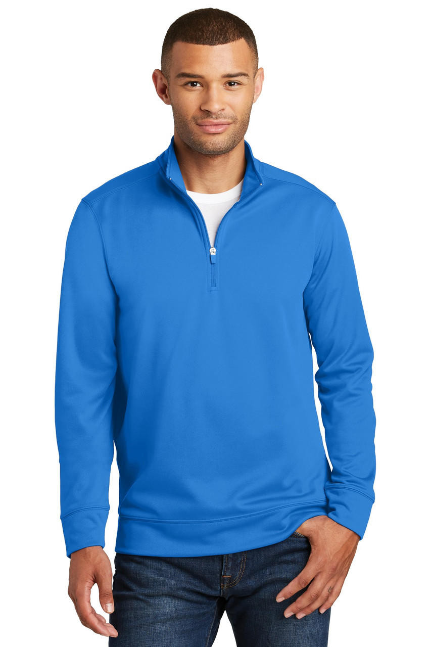 Port & Company® Performance Fleece 1/4-Zip Pullover Sweatshirt - Heat ...
