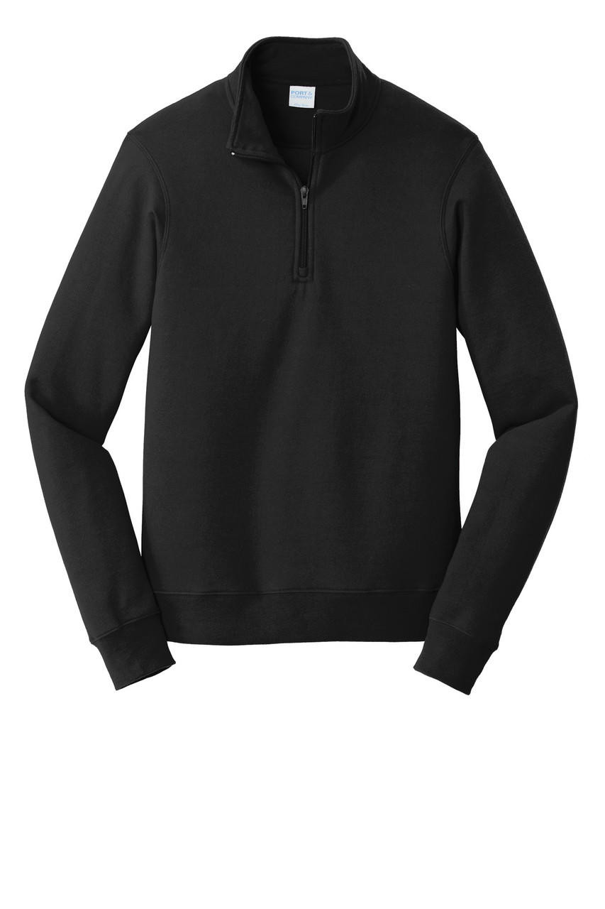 Port & Company® Fan Favorite Fleece 1/4-Zip Pullover Sweatshirt - Heat ...