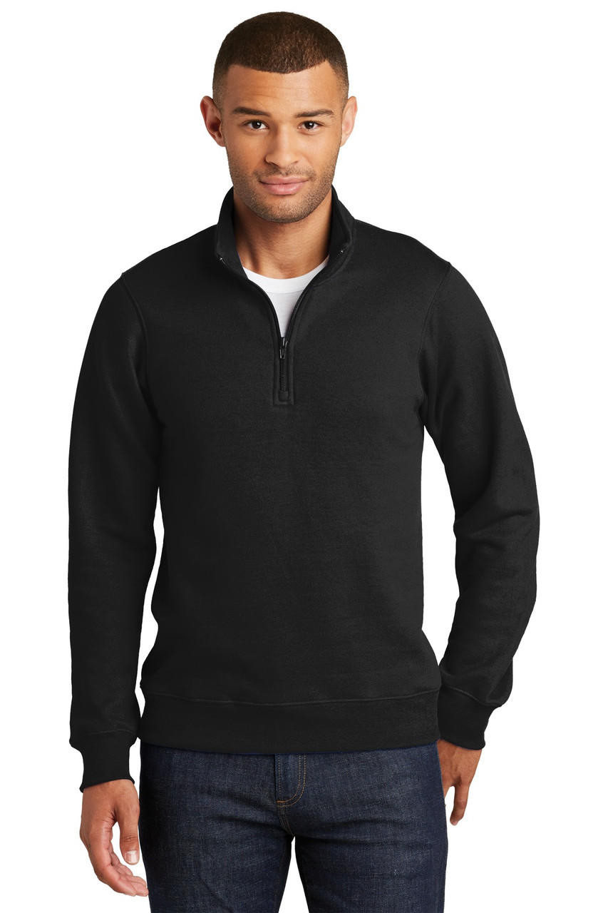 Port & Company® Fan Favorite Fleece 1/4-Zip Pullover Sweatshirt - Heat ...