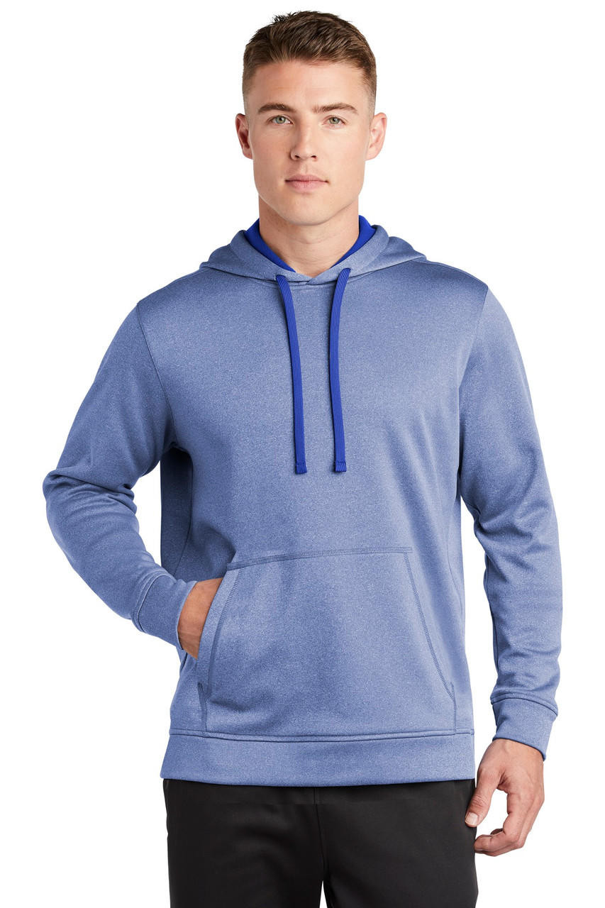 Sport-Tek ® PosiCharge ® Sport-Wick ® Heather Fleece Hooded Pullover ...