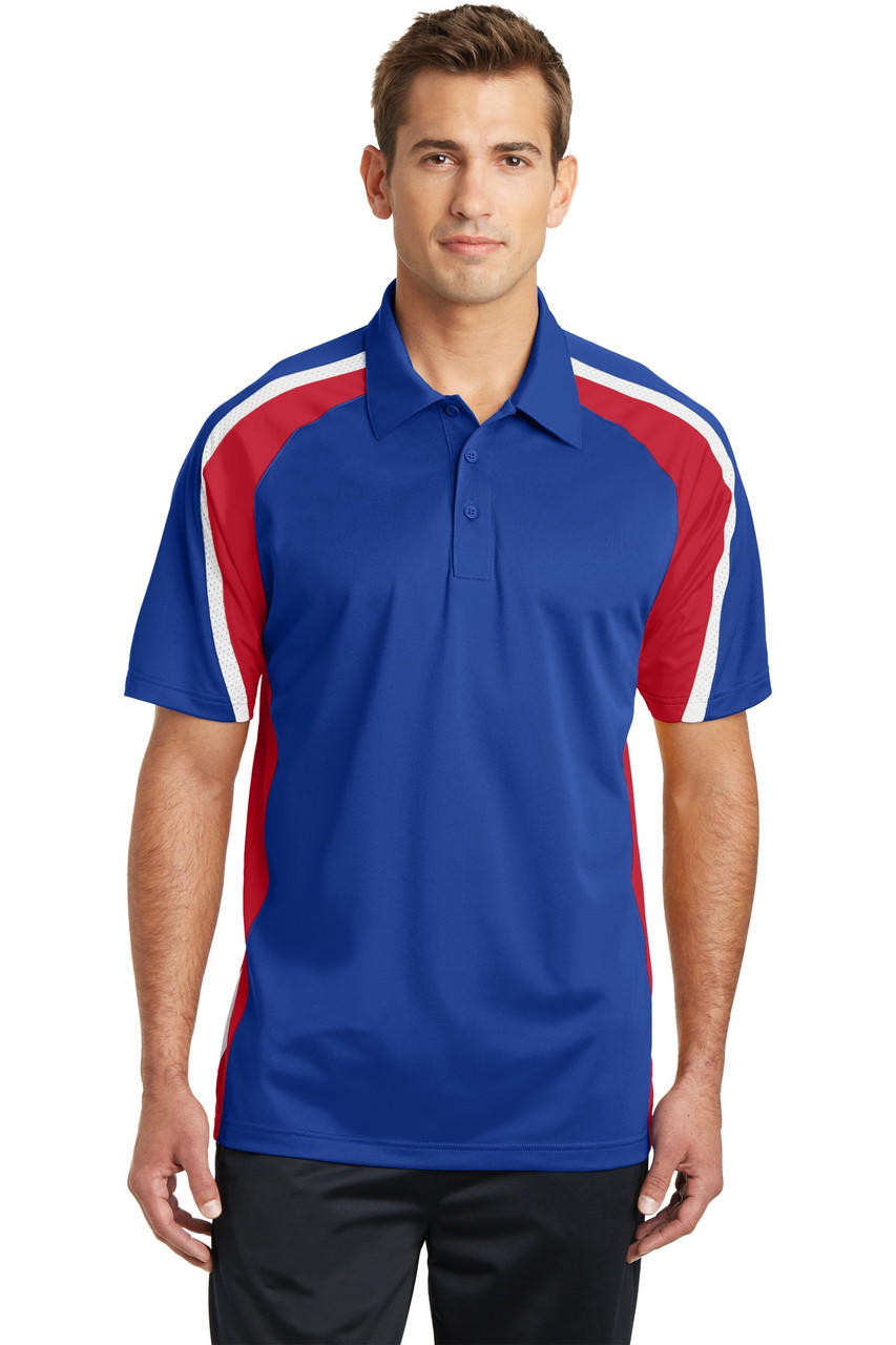 Sport-Tek® Tricolor Micropique Sport-Wick® Polo