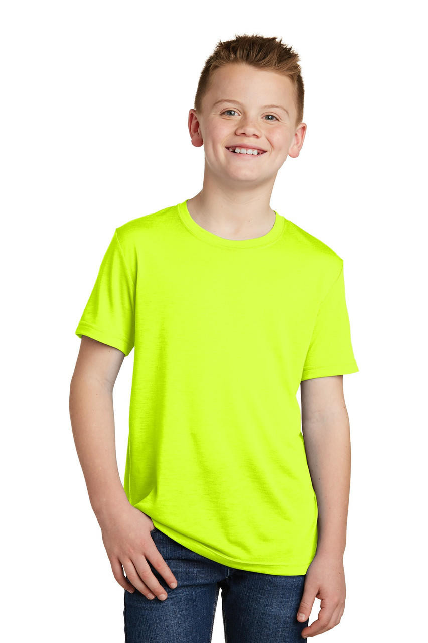 SportTek® Youth PosiCharge® Competitor Cotton Touch Tee Heat