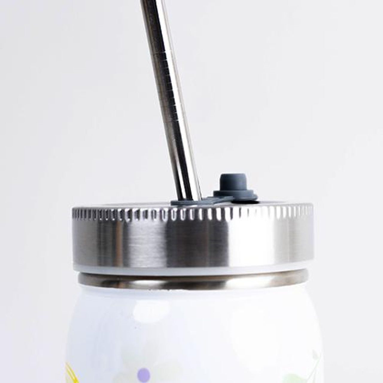 Custom Sublimated Steel Mason Jars with Straw