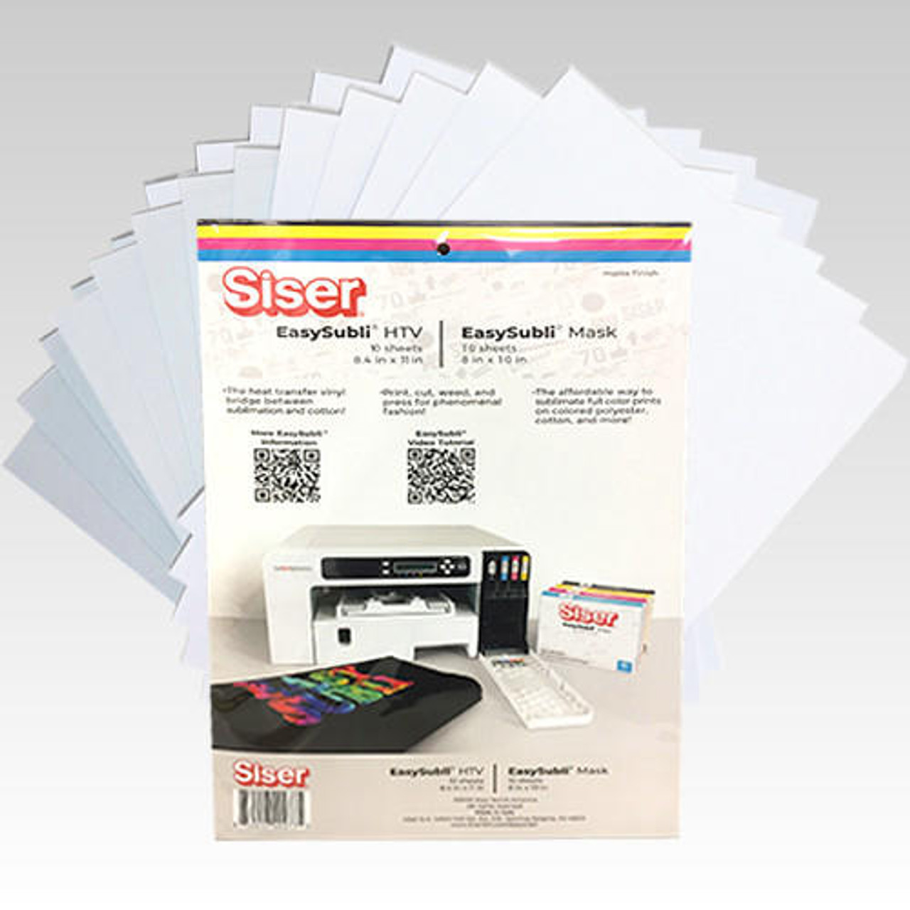 Siser EasySubli Mask Transfer Tape 8 x 10 - 10 Pack (for use with  EasySubli HTV)