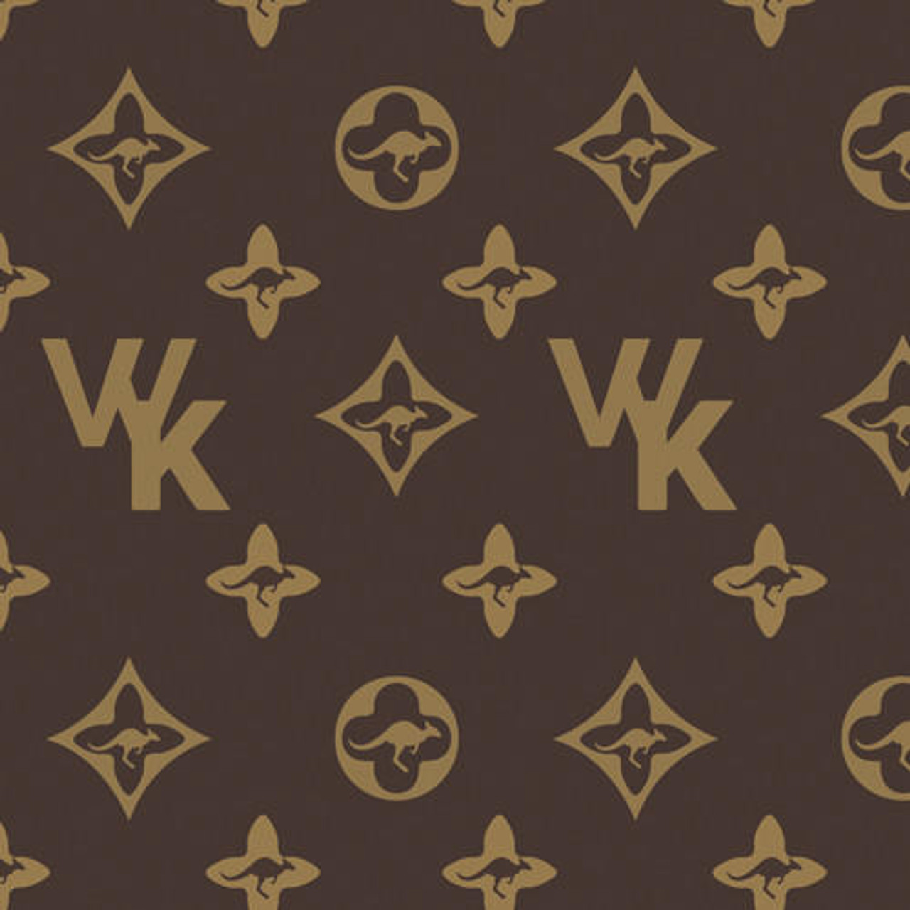 Patterned Vinyl and HTV Sheets - Louis Vuitton Brown Logo (LV2)