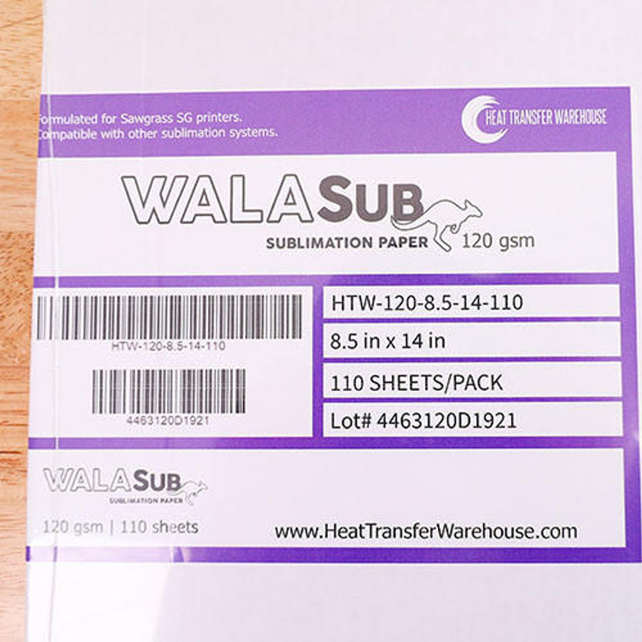 Walasub Sublimation Tacky Paper Rolls