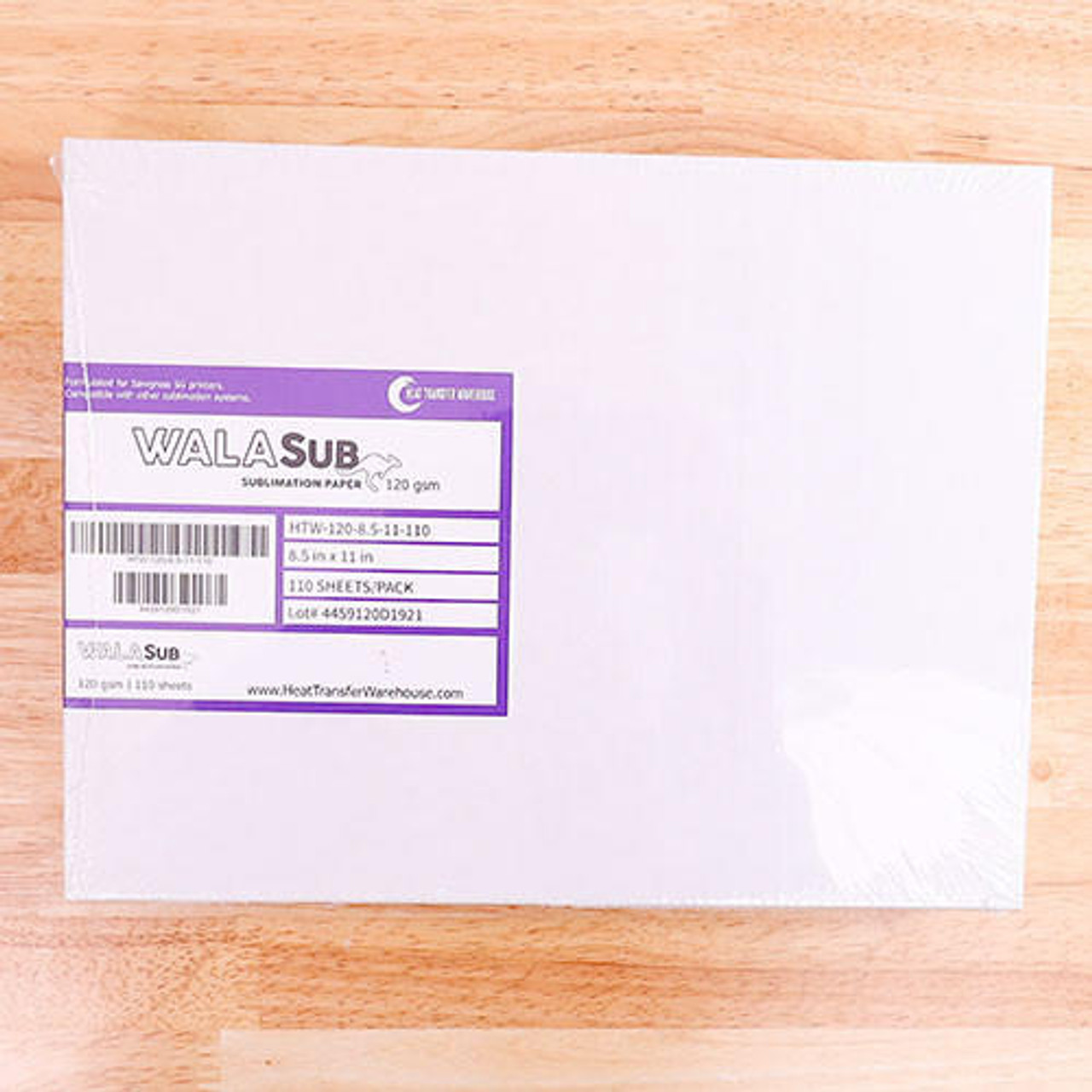 Sublimation Transfer Paper for Polyester, 8.5 x 11, 110 sheets