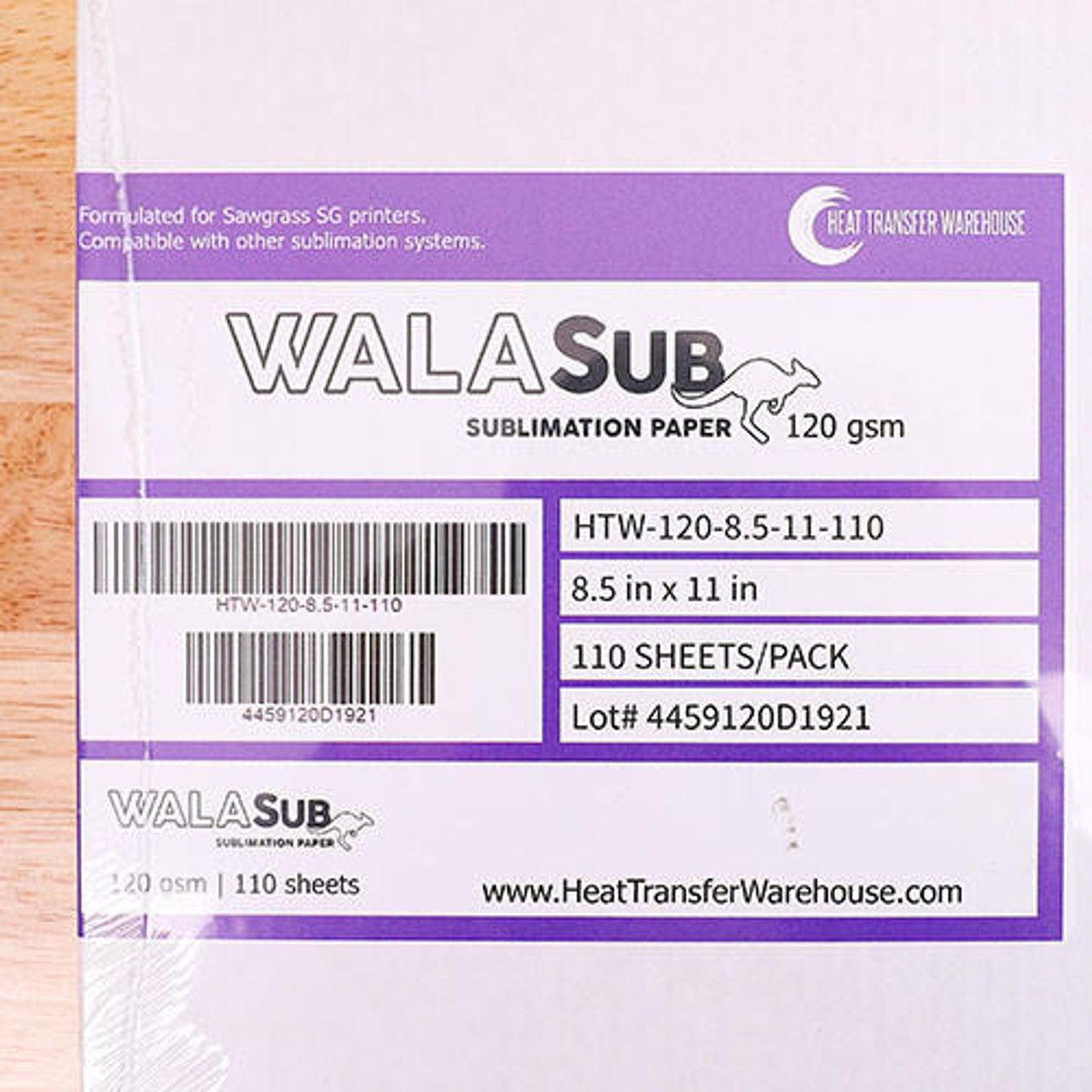 WALASub Sublimation Paper Sheets