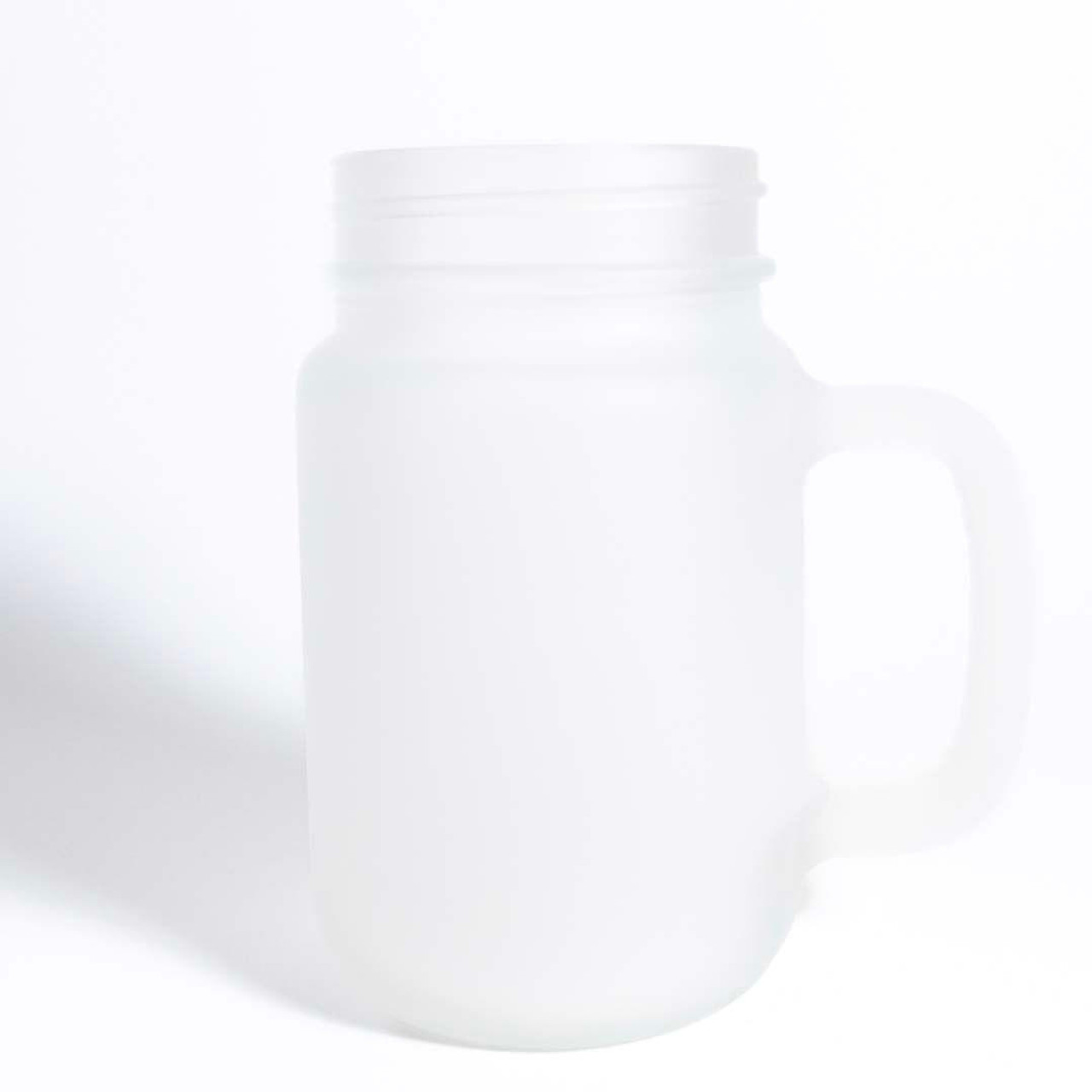 Sublimation Frosted Mason Jar with Lid & Straw- 12oz – Emerald Vinyl