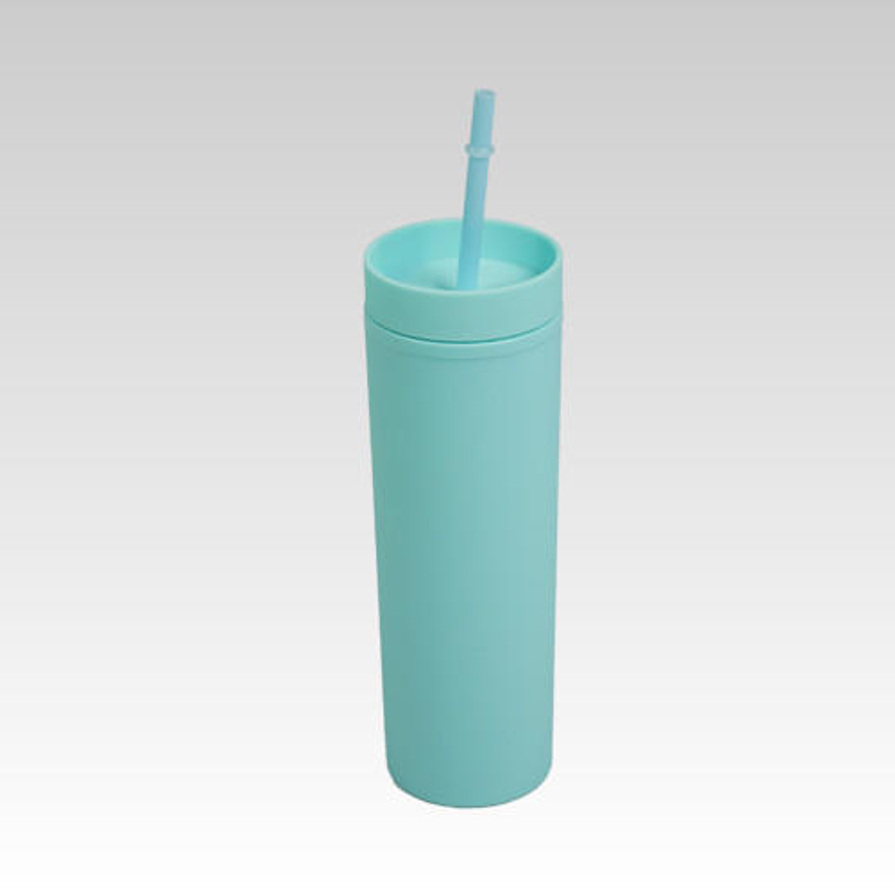 Multi Color Skinny Tumblers with Lid and Straw Pack