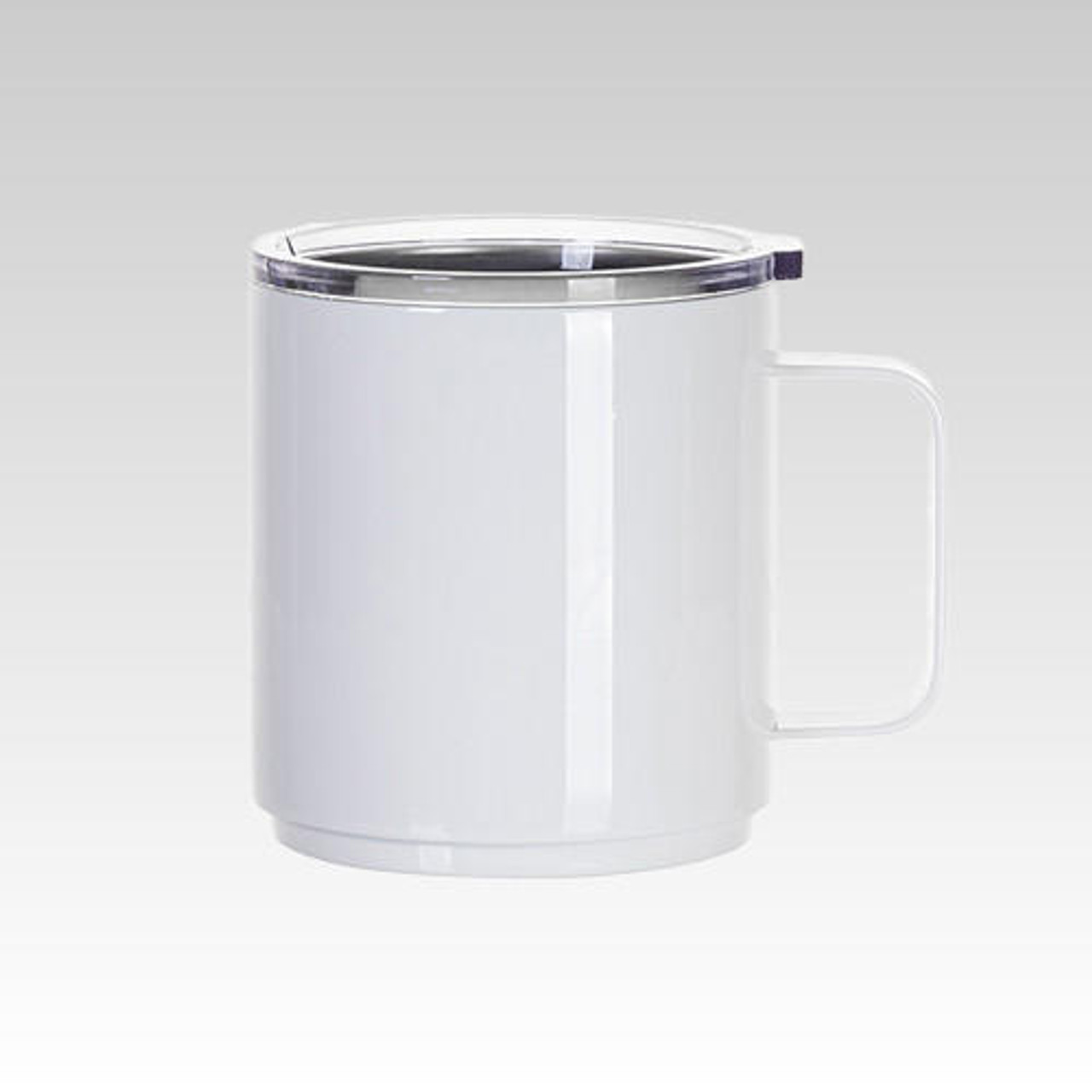 Custom Promotional 40-Pack 13OZ Stainless Steel Double-Layer Sublimation Coffee  Mug With Handle And Lid from Factory