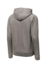 Cotton-poly fleece full-zip hoodie with raglan sleeves and ribbed cuffs.