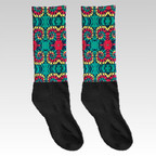 Customizable wide-leg knee-high socks made for sublimation with a 1-inch wider fit.