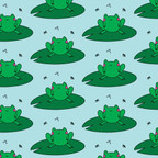 Heat Transfer Warehouse Frog on Lily Pad HTV