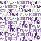  SISER487 - Fight Text Purple 