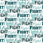  SISER488 - Fight Text Teal 