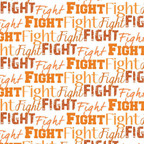  SISER490 - Fight Text Orange 