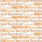  SISER504 - Survivor Text Orange 