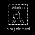 In My Element rhinestone transfer for shirts