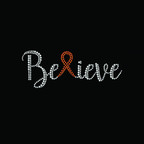 Believe Ribbon Orange
