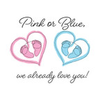 WALAStock Pink or Blue Love You 