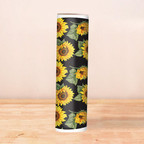 Heat Transfer Warehouse Sunflower Field on Black Adhesive Vinyl 