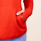 WALAKustom Rhinestone Stretch 1/4-Zip Pullover 