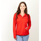 WALAKustom Rhinestone Stretch 1/4-Zip Pullover 