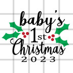  Baby's First Christmas 2023 SVG 