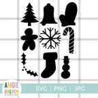  Christmas Shapes SVG 