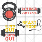  Workout SVG File Bundle 