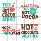  Hot Cocoa SVG File Bundle 