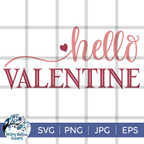  Hello Valentine SVG File 