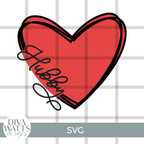  Hubby Heart SVG File 