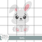  Waving Bunny SVG File 