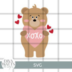  Love Bear XOXO SVG File 