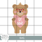  Love Bear Be Mine SVG File 