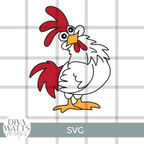  Funny Chicken SVG File 