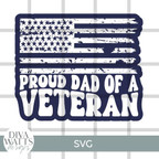  Proud Dad of a Veteran SVG File 