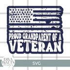  Proud Grandparent of a Veteran SVG File 