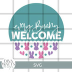 Every Bunny Welcome Cirlce SVG File 