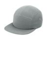 Unstructured mid-profile cap with a flat bill