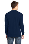 Soft spun cotton long sleeve tee with rib knit cuffs for a comfortable fit