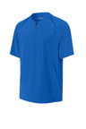 Sport-Tek® short sleeve jacket with moisture-wicking fabric and roomy design
