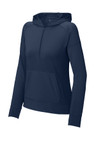 Women's 1/2-zip hoodie made from poly/spandex for moisture-wicking comfort