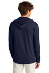 Garment-dyed cotton pullover hoodie with twill back neck tape for durability