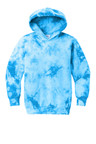 Port & Company® Youth Crystal Tie-Dye Pullover Hoodie with vibrant colors